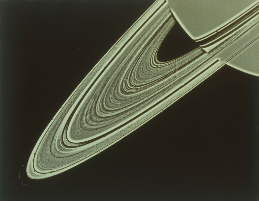 Two-Image Mosaic Of Saturns Rings, - Startlap