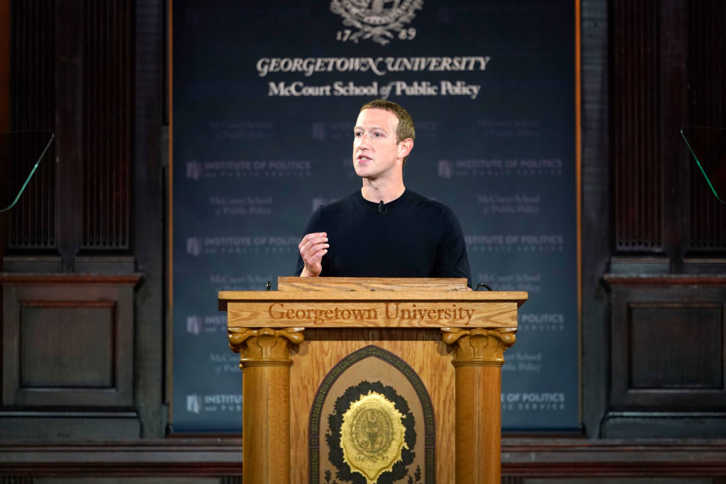 Mark Zuckerberg Talks Free Expression At Georgetown University - Startlap