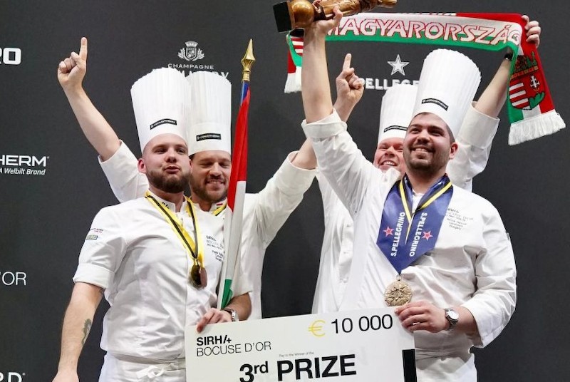 Harmadik lett a magyar csapat a Bocuse d'Or világdöntőjén.