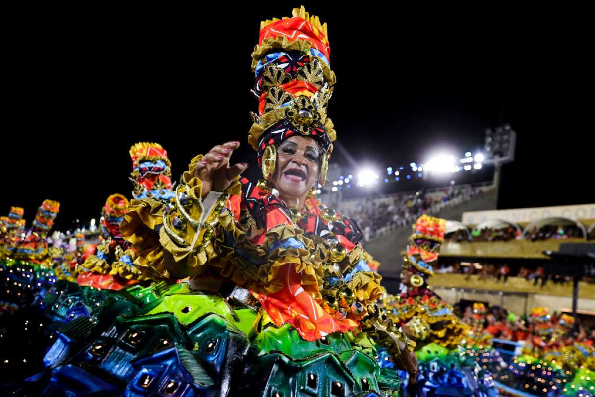 A rió karnevál egyik táncosa