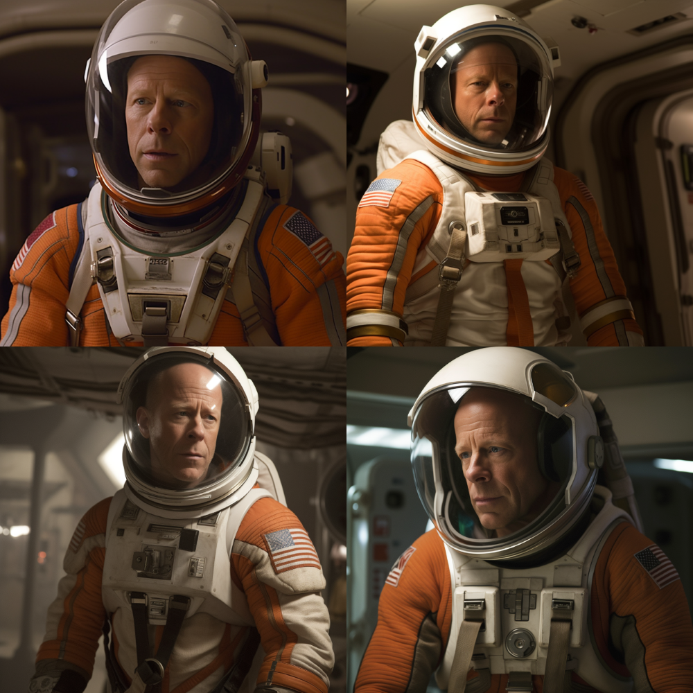 Bruce Willis a Mentőexpedíció című film szereplőjeként a MI szerint