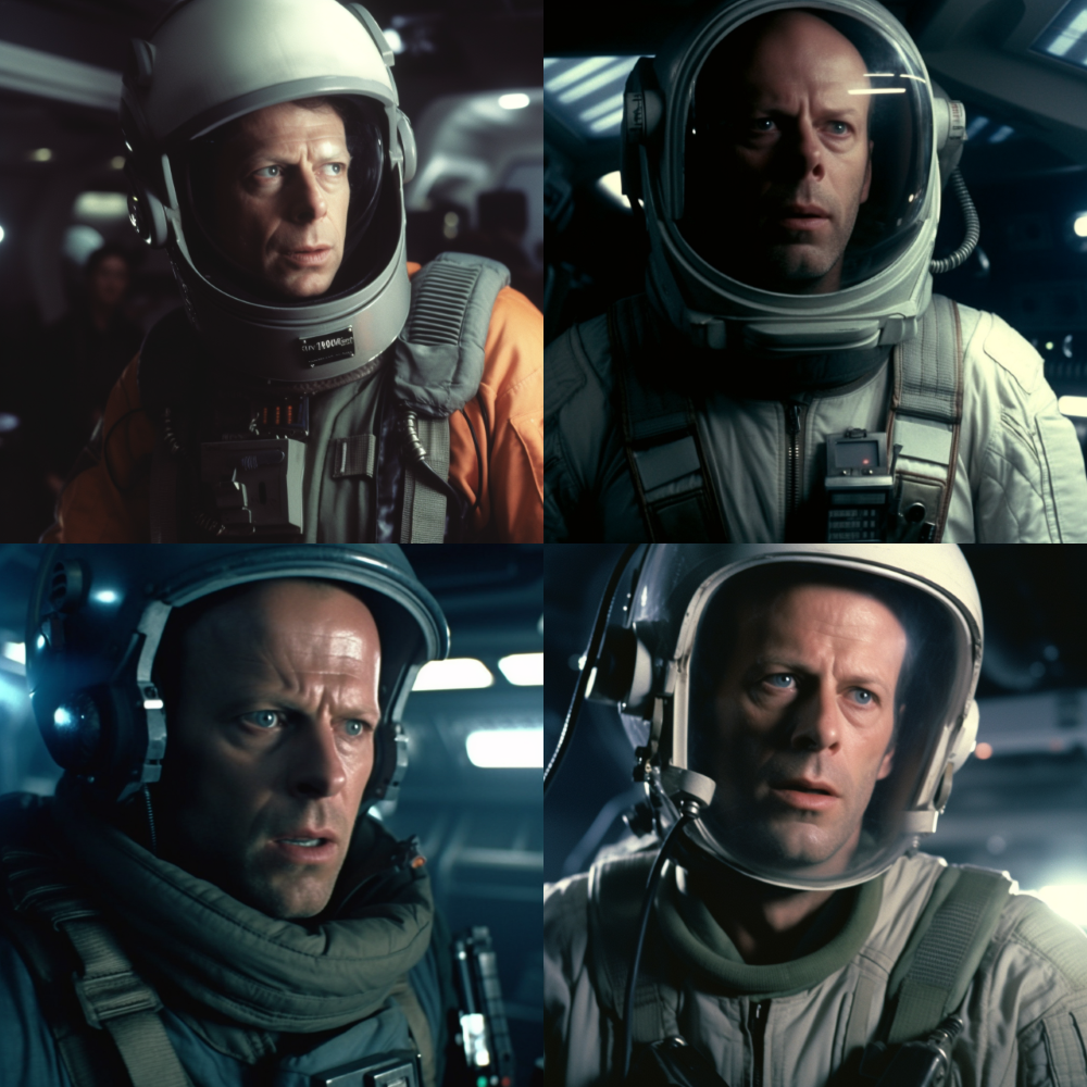 Bruce Willis mint A nyolcadik utas - a Halál szereplője a MI szerint