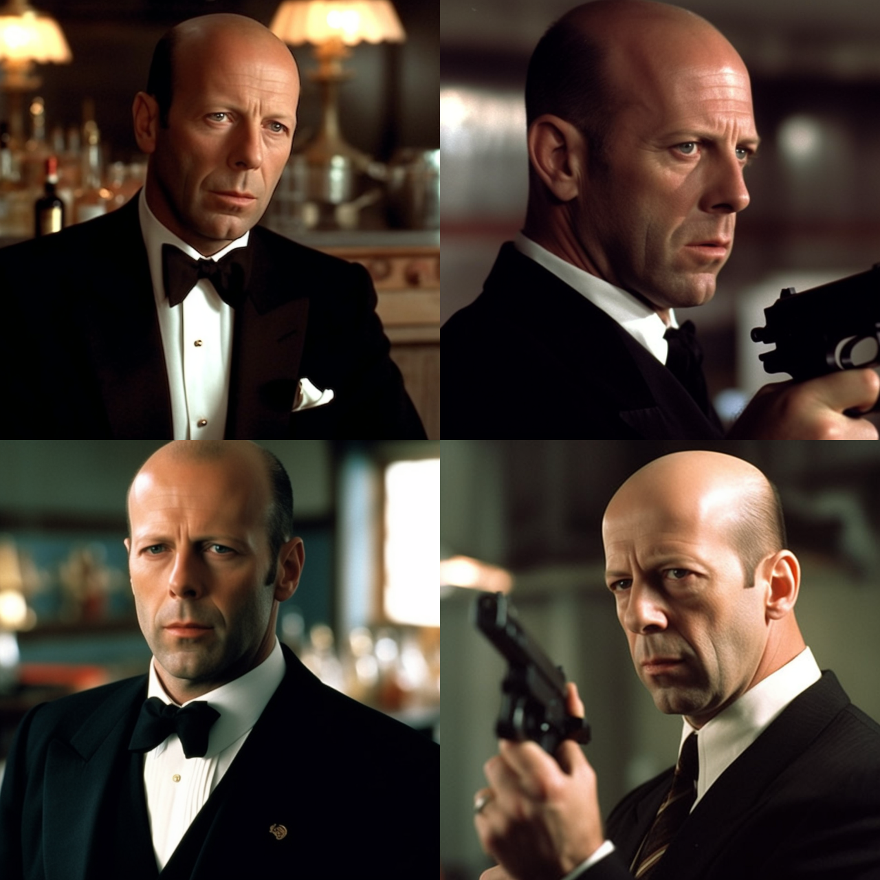 Így képzeli a mesterséges intelligencia Bruce Willist James Bondként