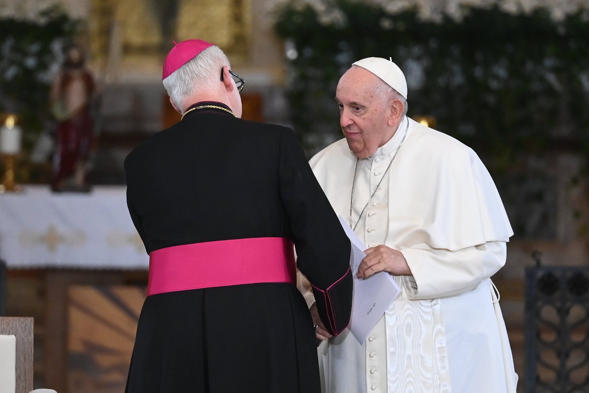 Spányi Antal és Ferenc pápa