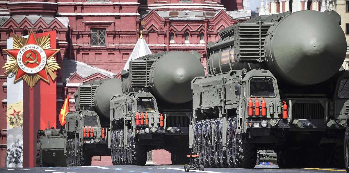 Orosz Yars interkontinentális ballisztikus rakéták.