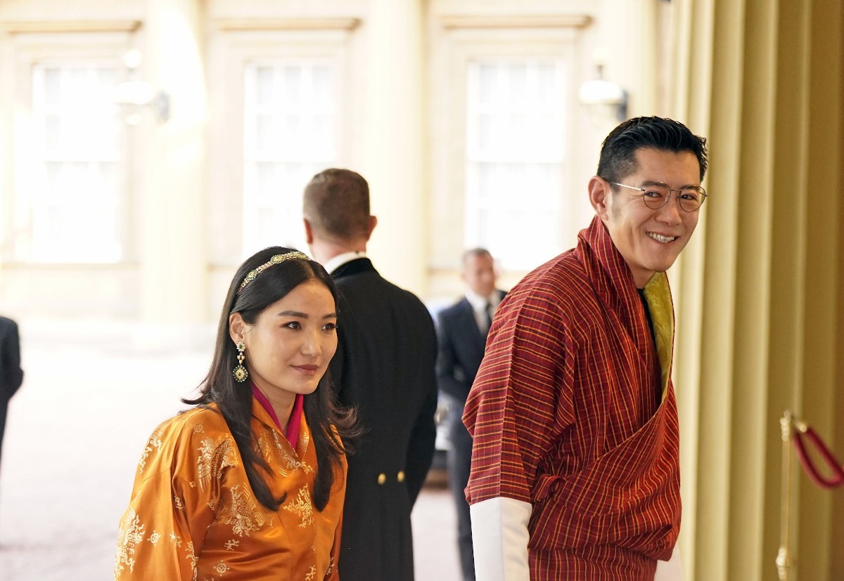 Dzsigme Keszar Namgyal Vangcsuk bhutáni király és Dzsecün Pema bhutáni királyné