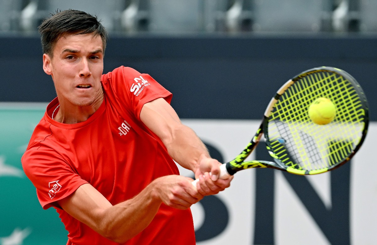 Marozsán Fábián a római tenisztorna