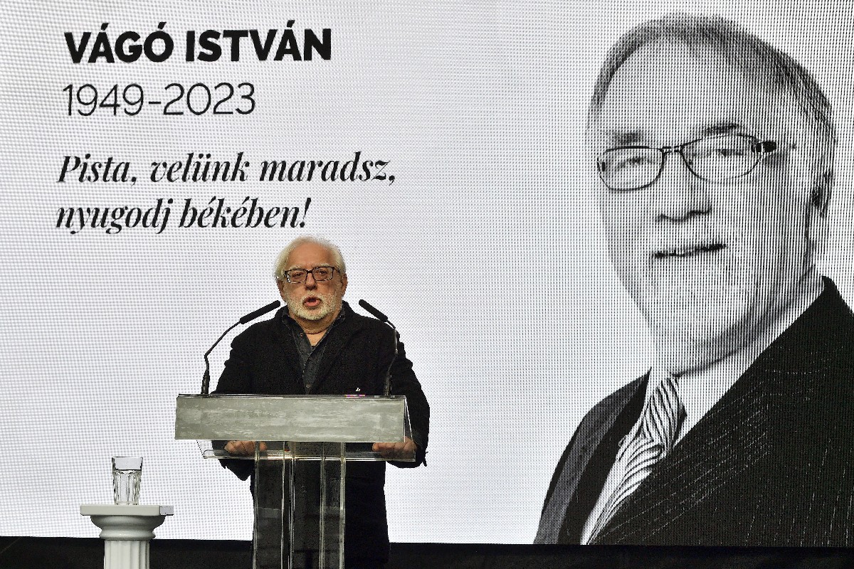 Verebes István Vágó István búcsúztatóján