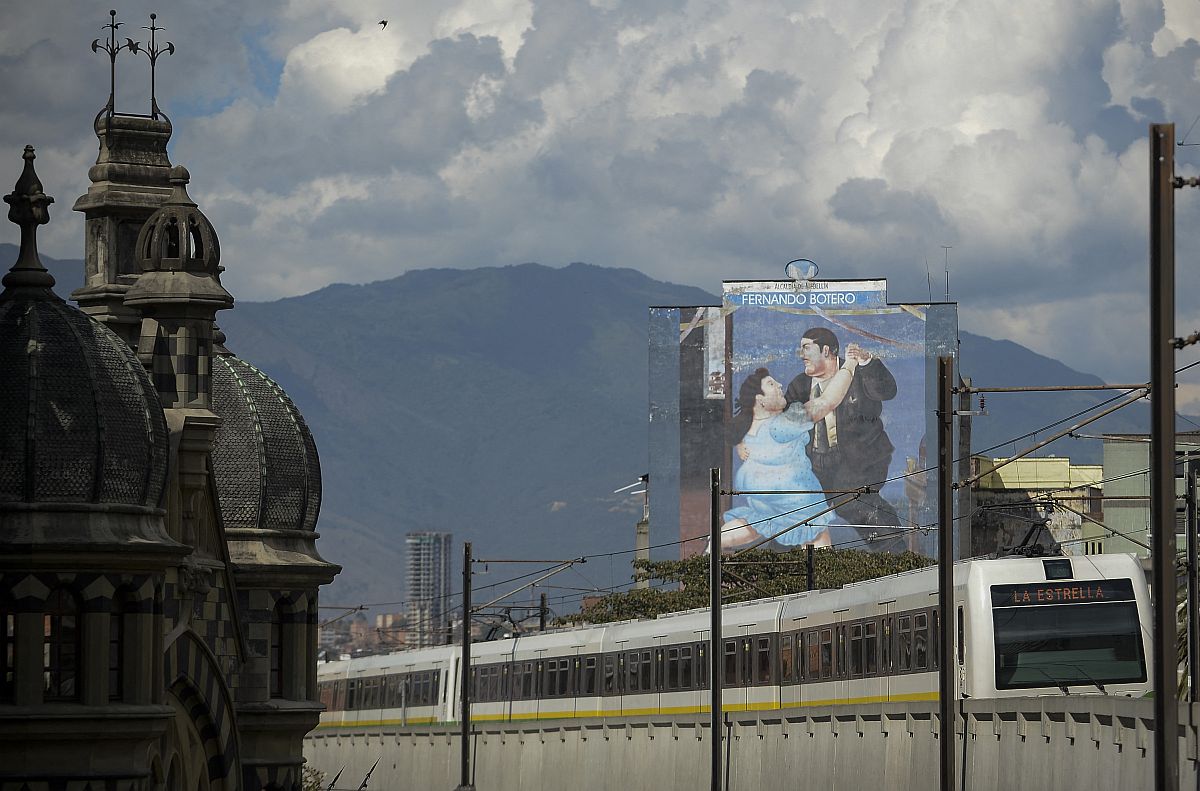 Egy Botero-festmény a szülővárosában, Medellínben.