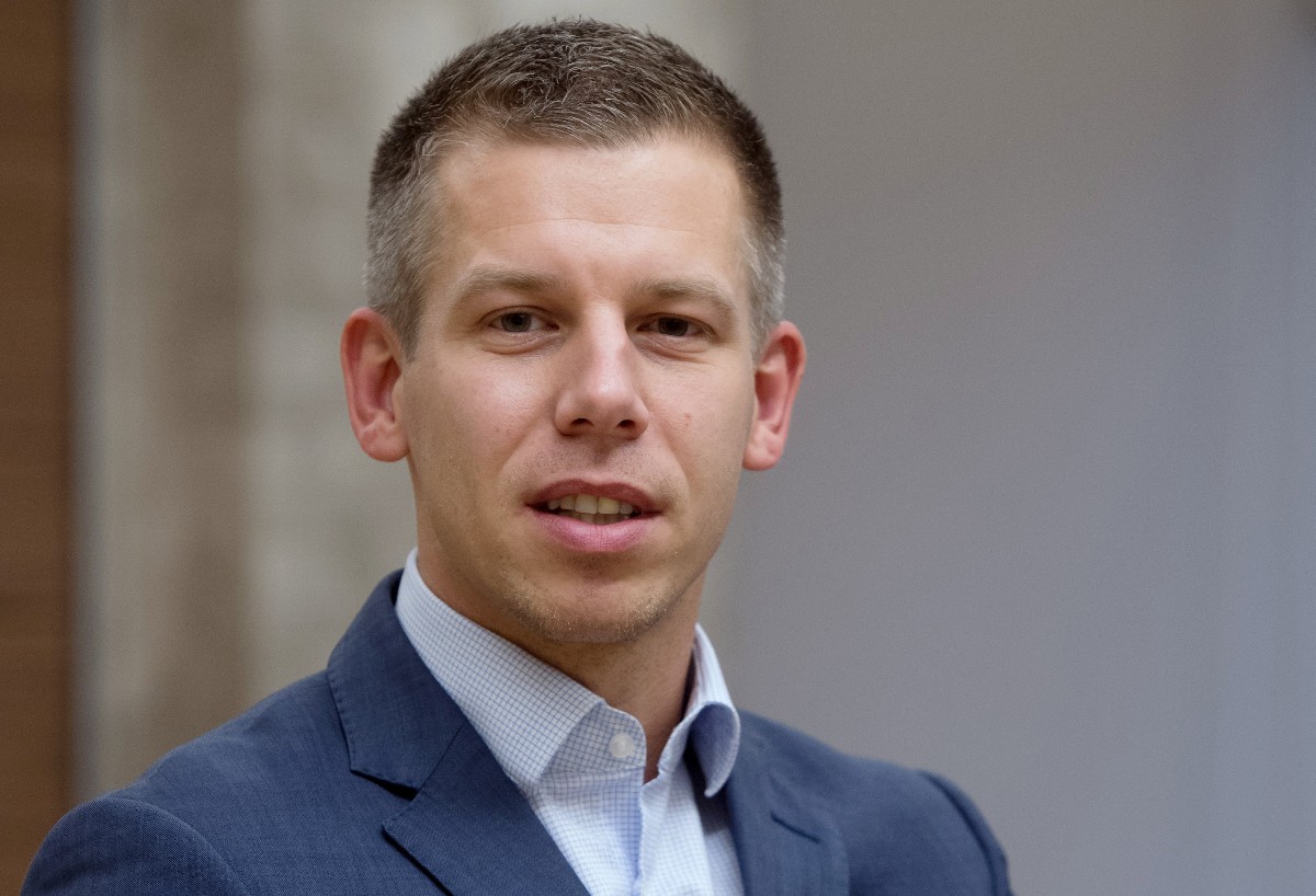 Magyar Péter, a Diákhitel Központ Zrt. volt vezérigazgatója hivatalában 2020. január 28-án.