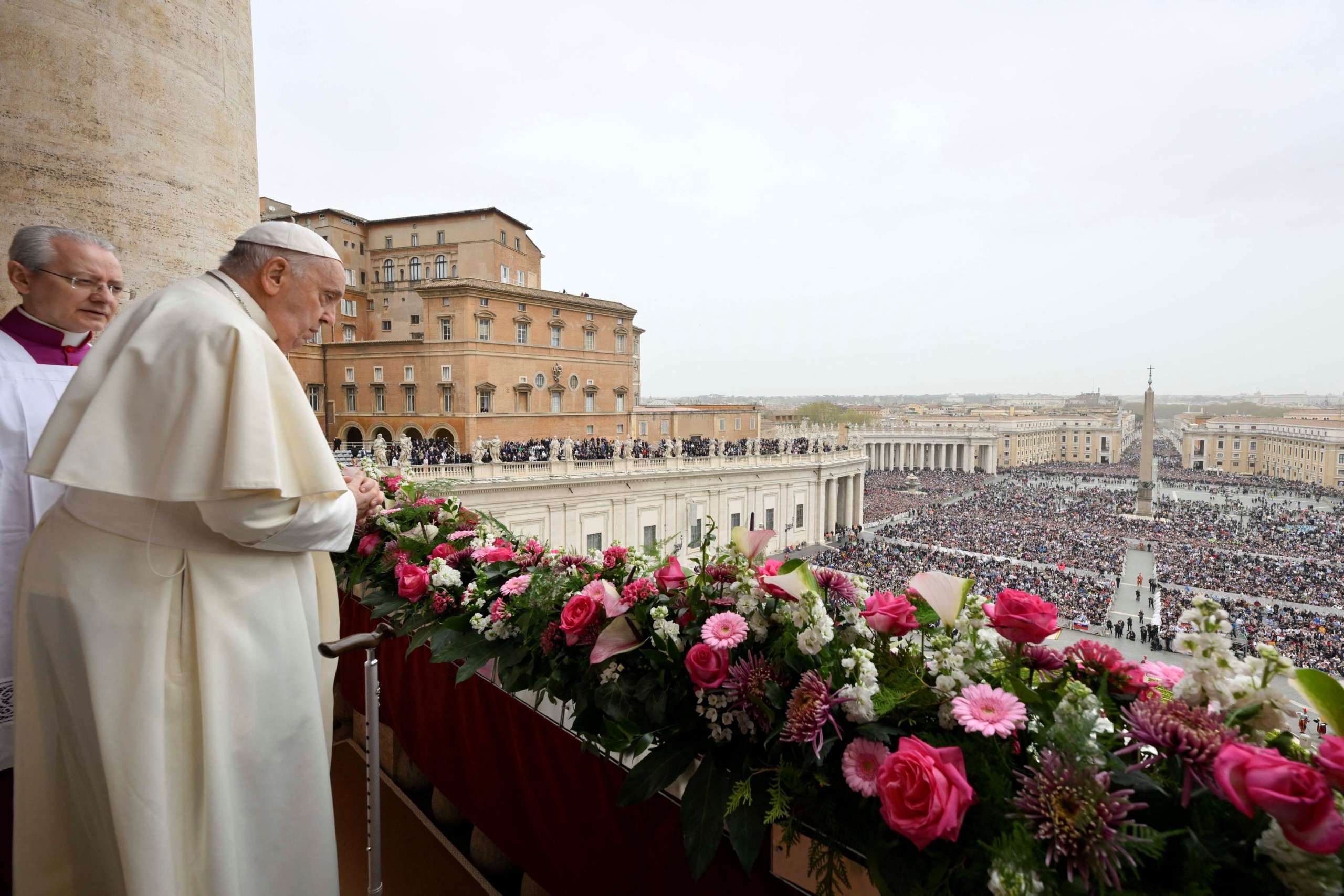 Ferenc pápa húsvétvasárnapi miséje a Szent Péter téren
