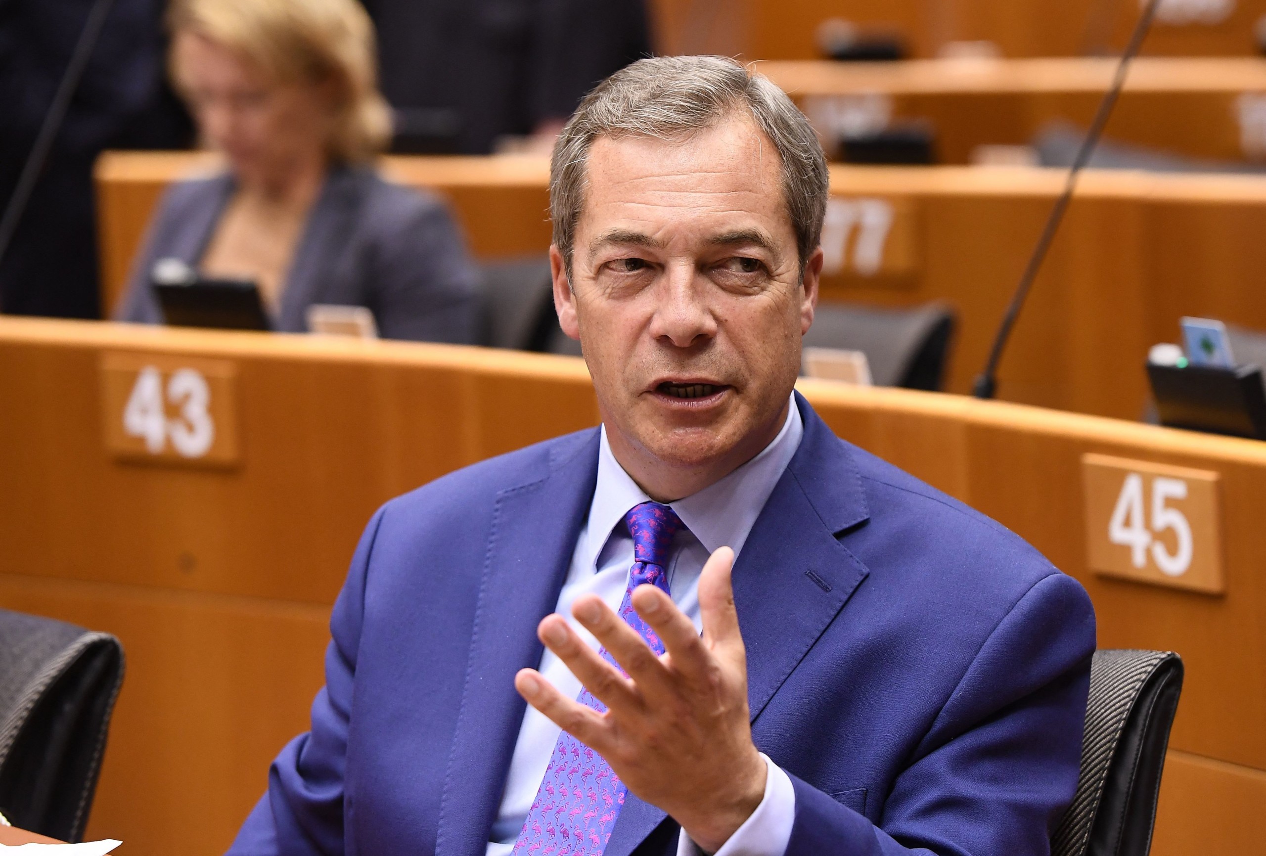 Nigel Farage konzervatív brit politikus.