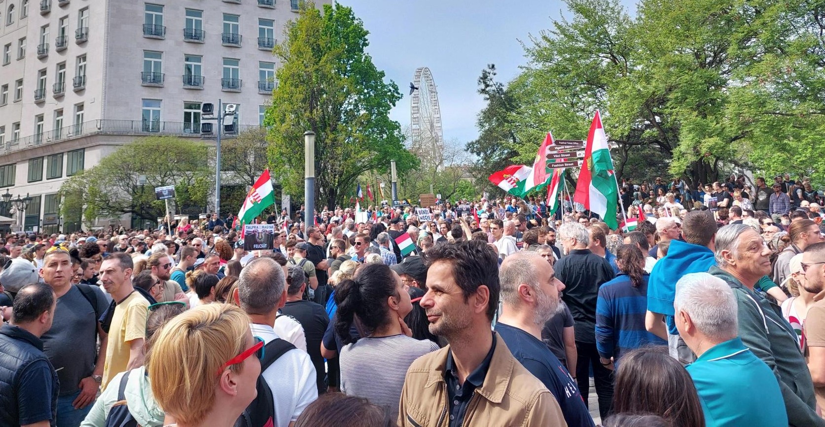 Magyar Péter tüntetése