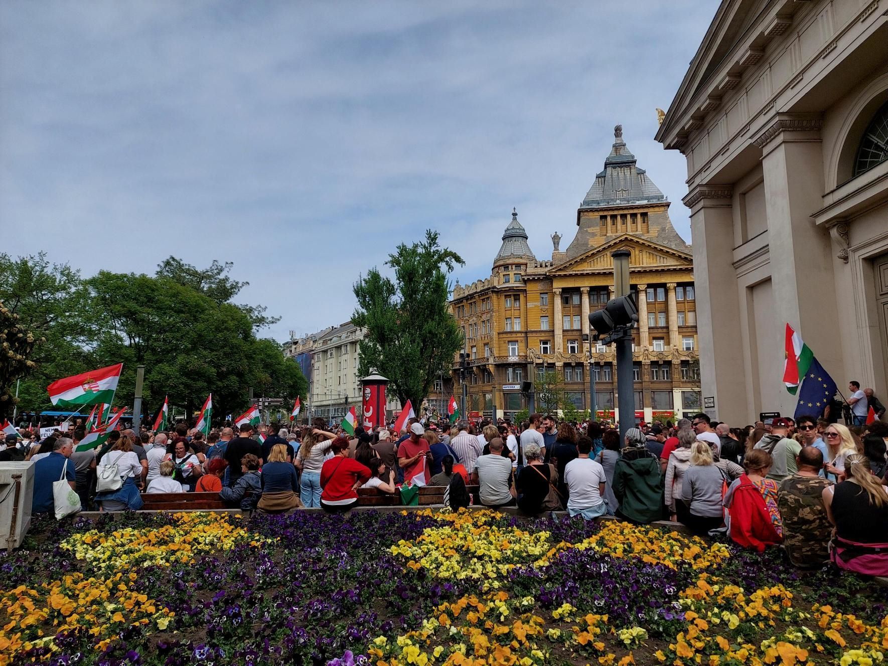 Magyar Péter tüntetése