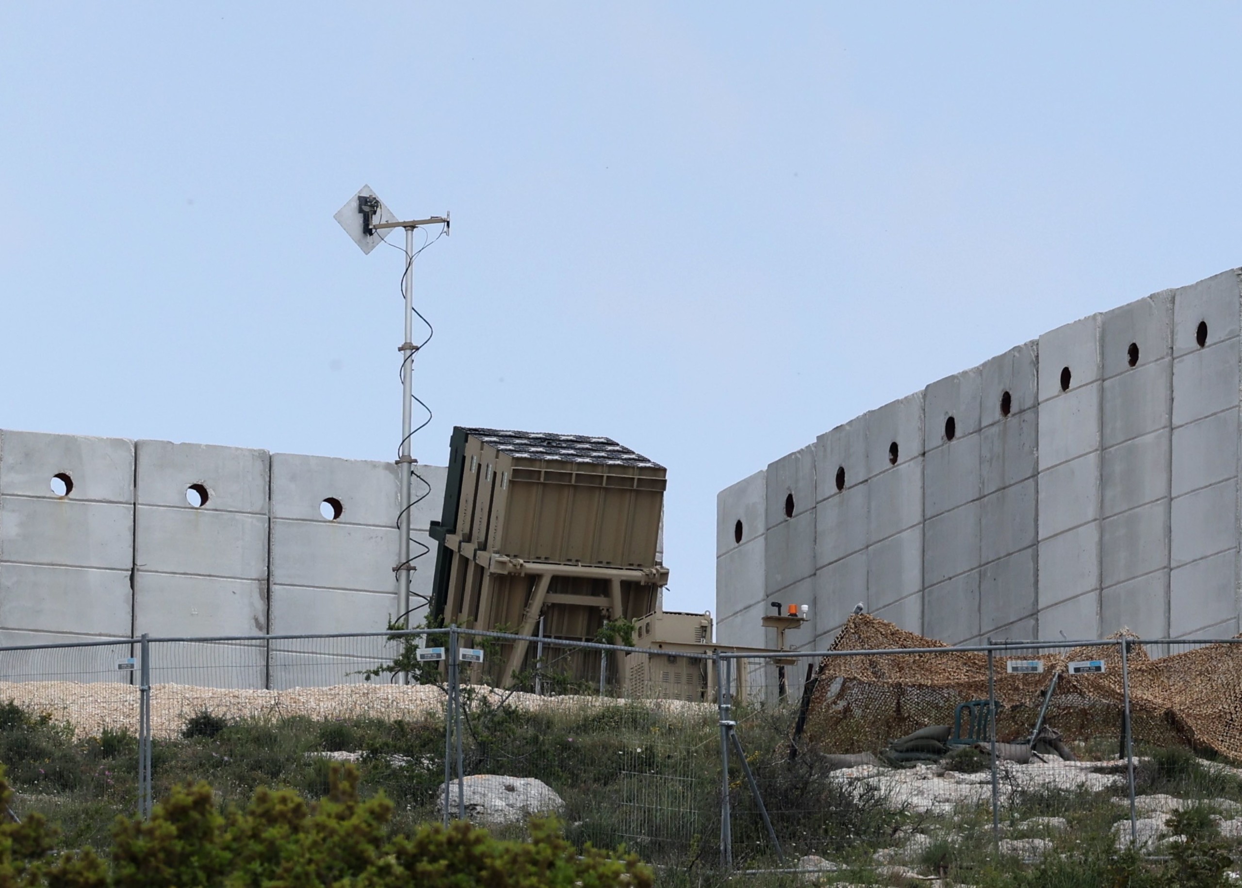 A Vaskupola rakétaelhárító rendszer Izraelben.