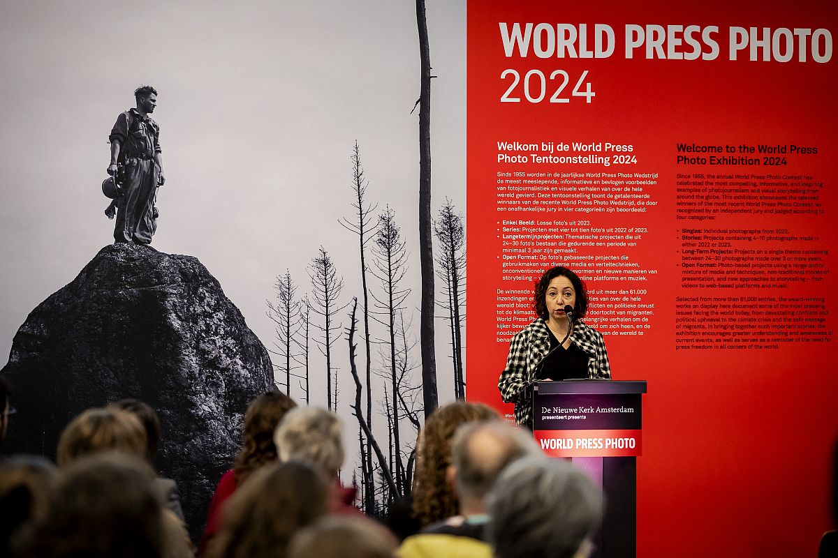 Joumana El Zein Khoury, a World Press Photo 2024 zsűrijének elnöke.