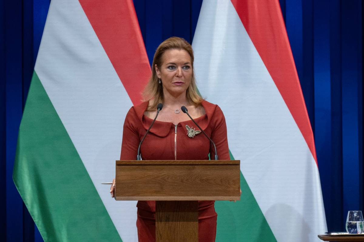 Vitályos Eszter a Kormányinfőn