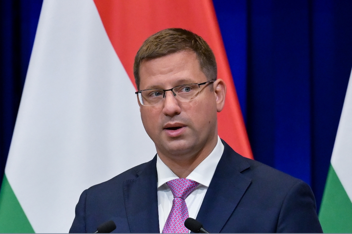 Gulyás Gergely, a Miniszterelnökséget vezetõ miniszter a Kormányinfó sajtótájékoztatón a