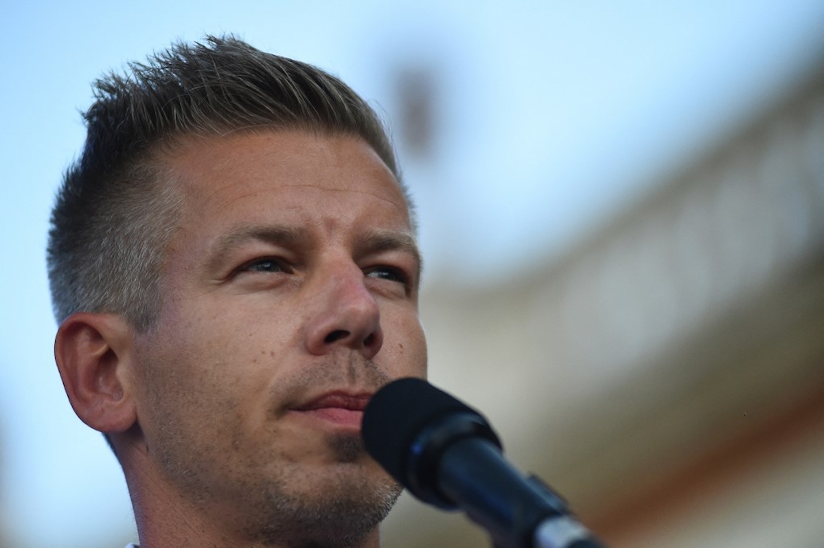 Magyar Péter a Tisza párt vezetője