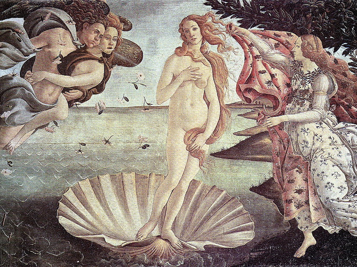 Sandro Boticelli Vénusz festménye