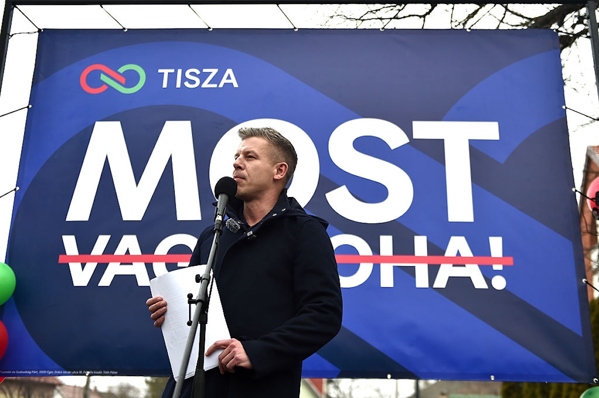 Magyar Péter a Tisza Párt vezetője