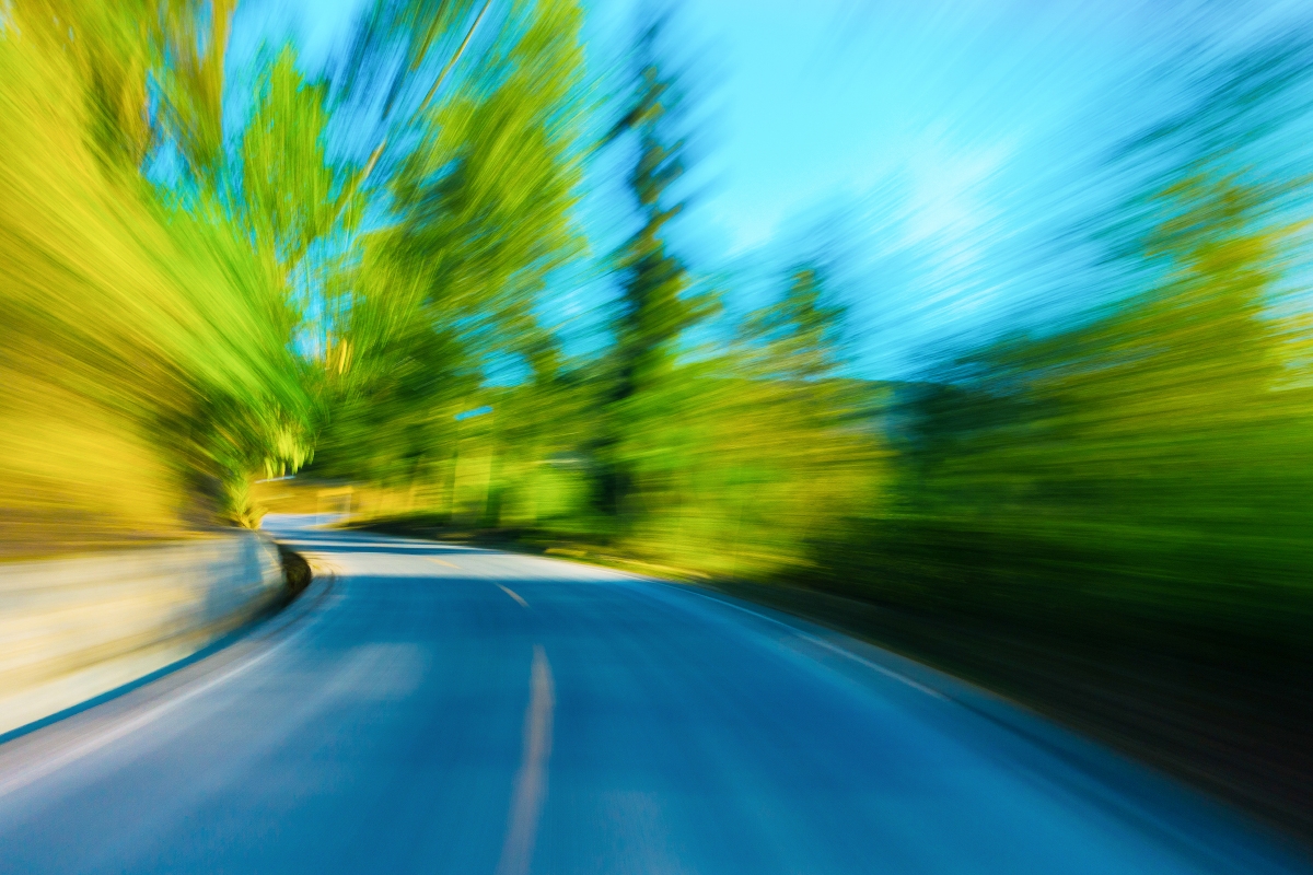 A sebesség illuzióját kelti a fénykép