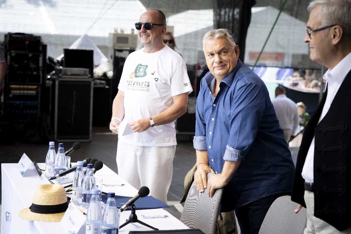Orbán Tusványoson 2025-ben.