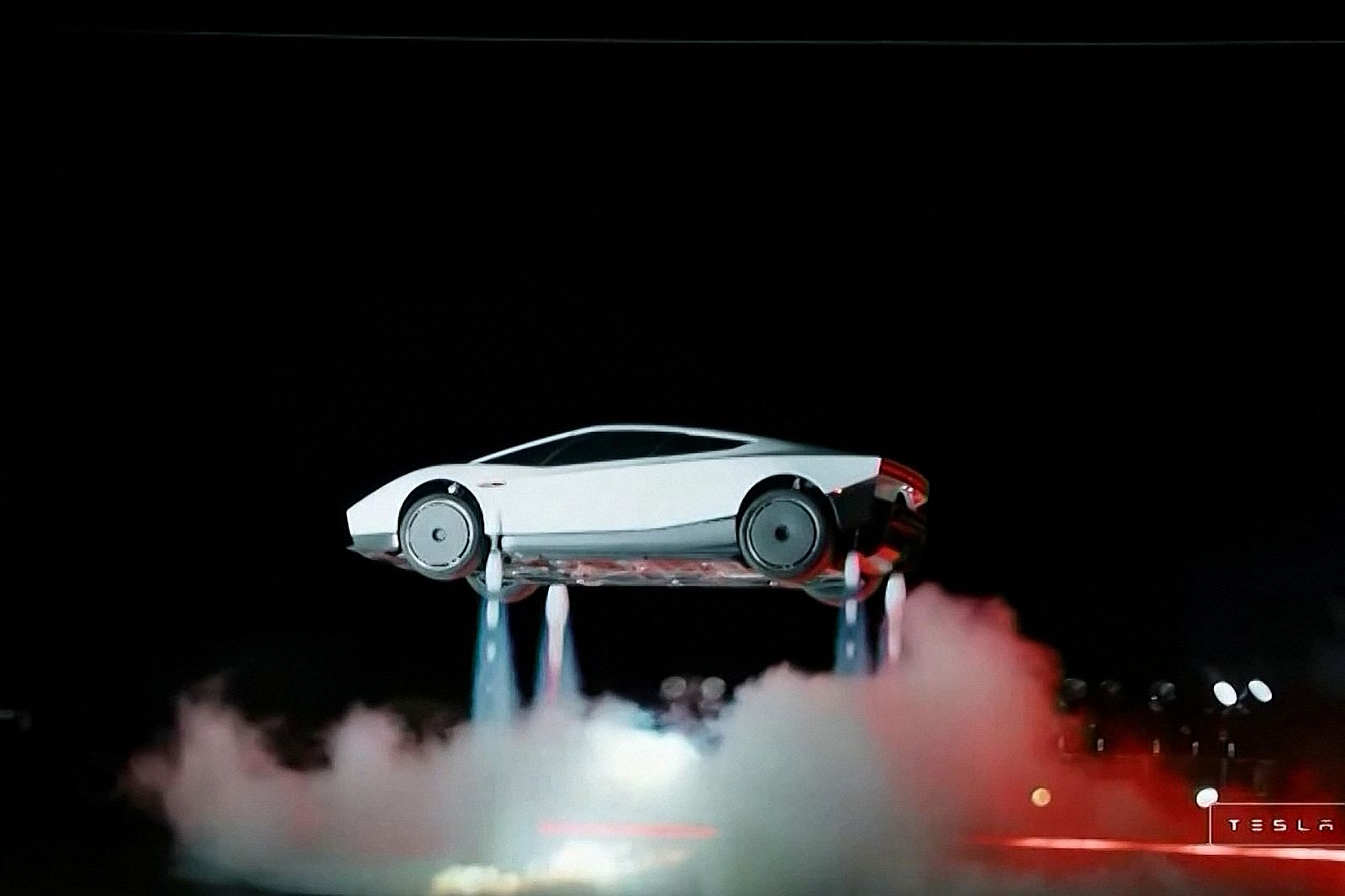 US-AUTOMOBILE-TESLA-MUSK - Startlap Egy Tesla Roadster a levegőben