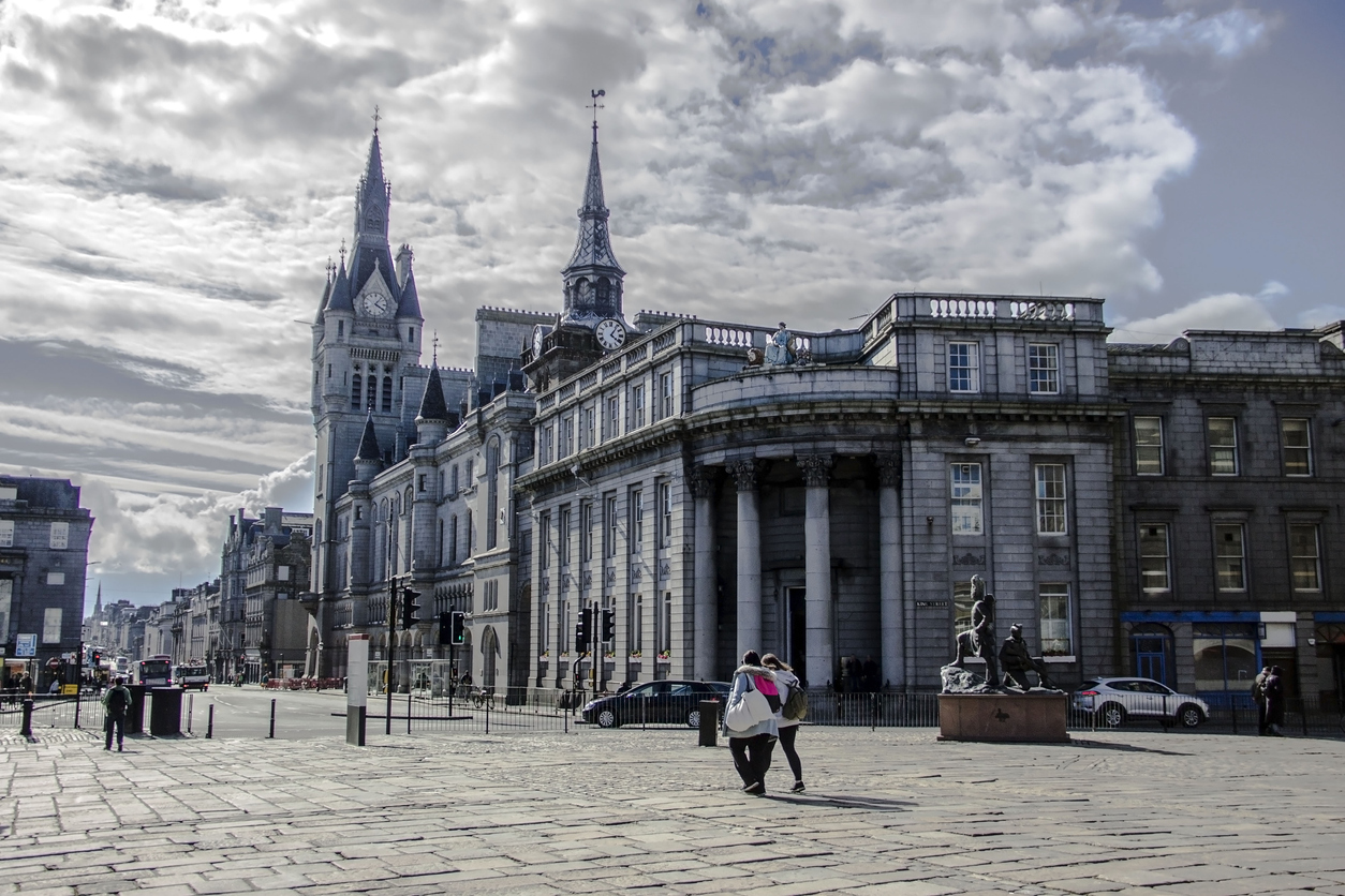 Aberdeen, belvárosa.