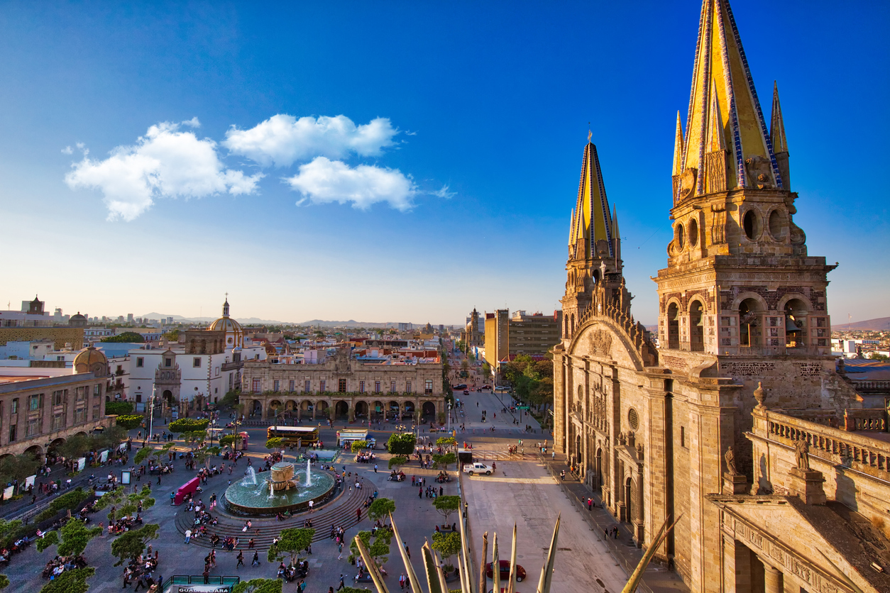 A Guadalajara-i belváros.