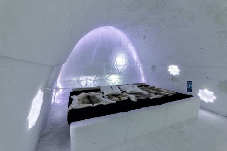 A svédországi Icehotel a világ első jeges szállodája.