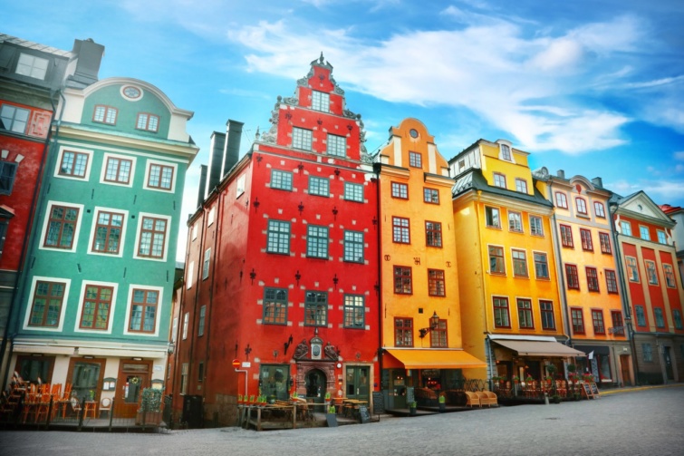 stockholm színes házak