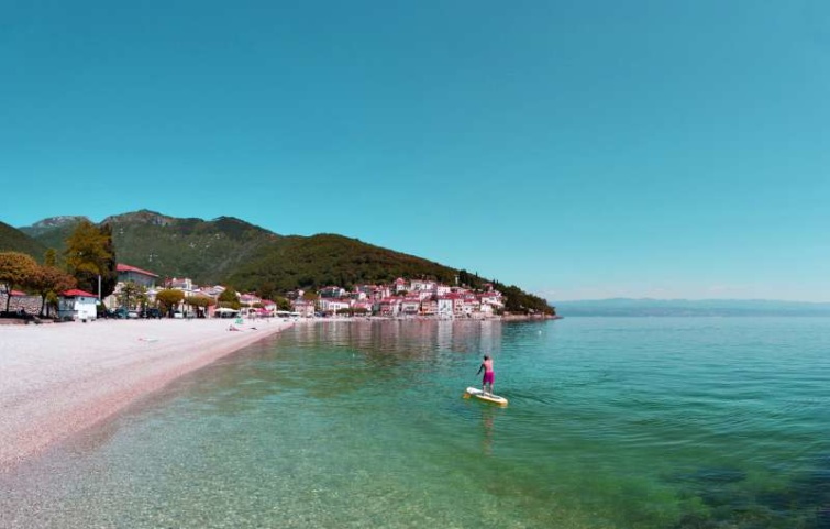 Croatia, Istria, Adria, Kvarner Gulf, Moscenicka Draga, beach - Startlap Utazás