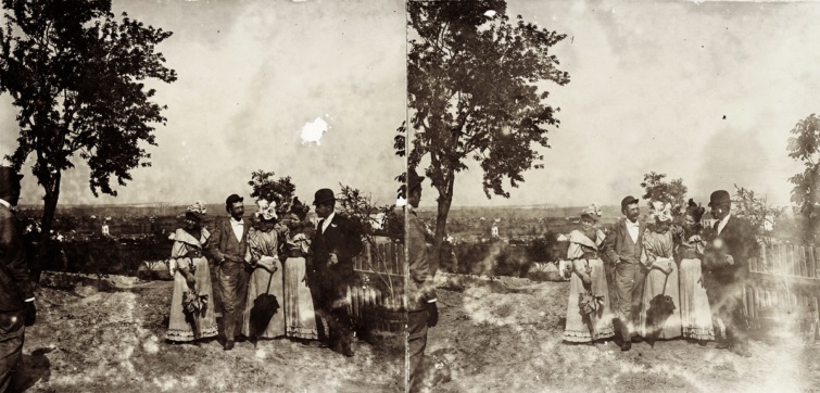 fortepan_93374 - Startlap Utazás Kilátás az egykori Papsoka település Szent Mihály-templomának romjaitól a Balaton felé.