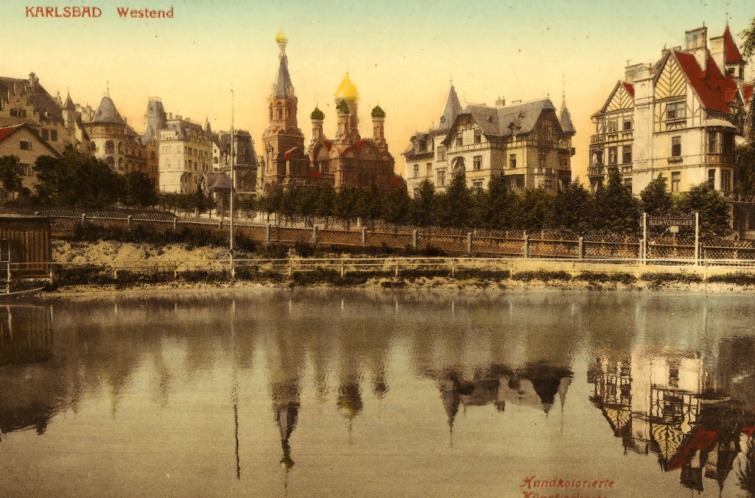 Karlsbad látképe 1903-ból.