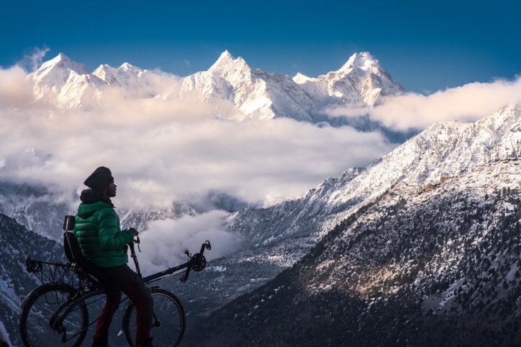 Pillantás a Jorkanden csúcsára, Kanam, India