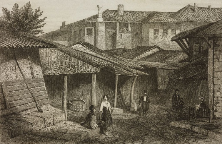 Egy vidini utca 1856-ból.