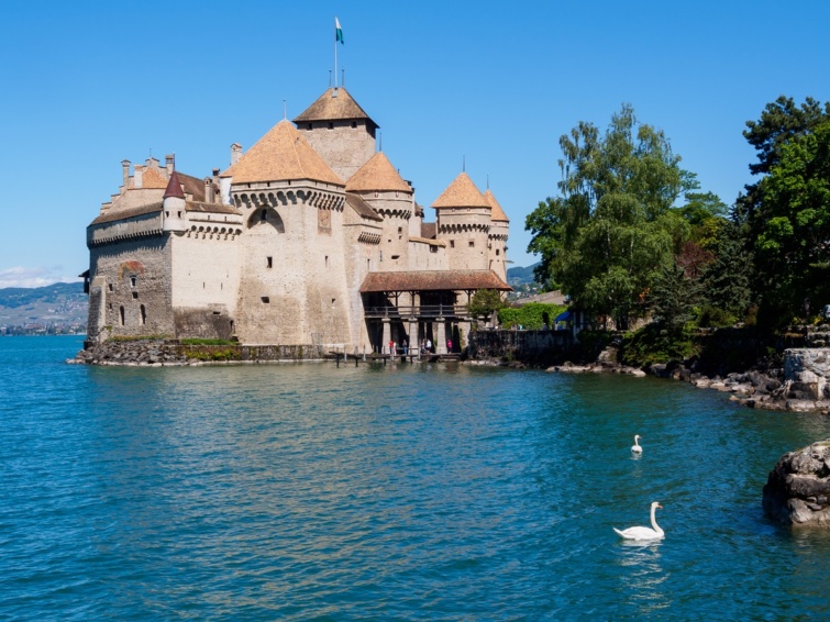 Chillon vára Svájcban.