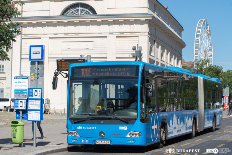 BKK: júliustól már hajnalban is jár a 100E jelzésű reptéri busz