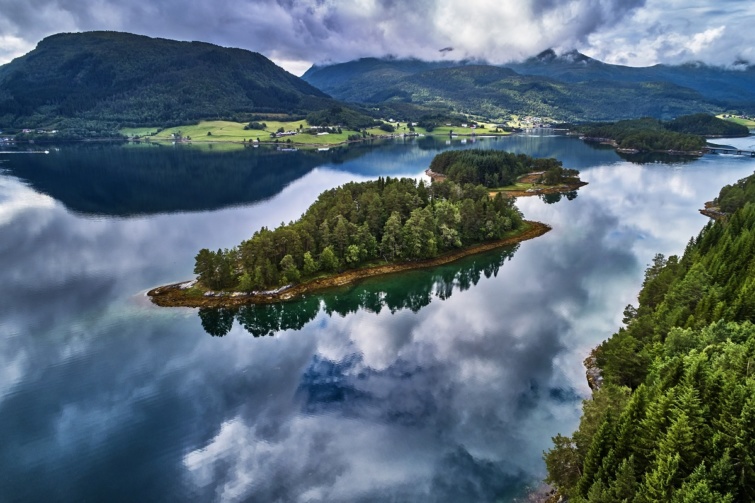 Egy norvégiai fjord.