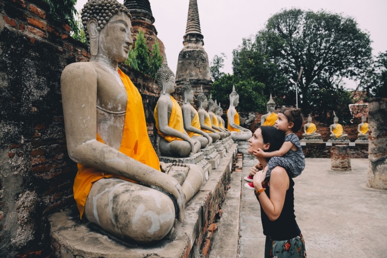 Turisták Thaiföldön, Bangkokban.