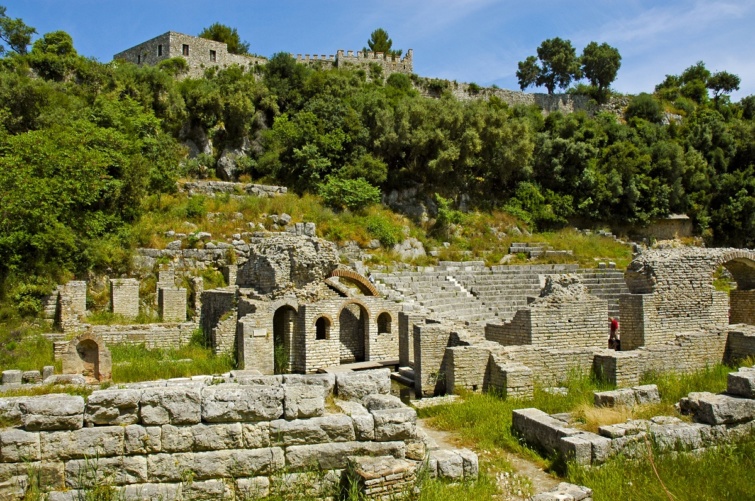 Butrint romjai Albániában.