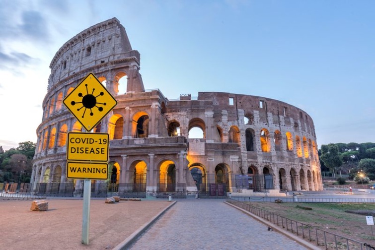 A római Colosseum épülete Olaszországban