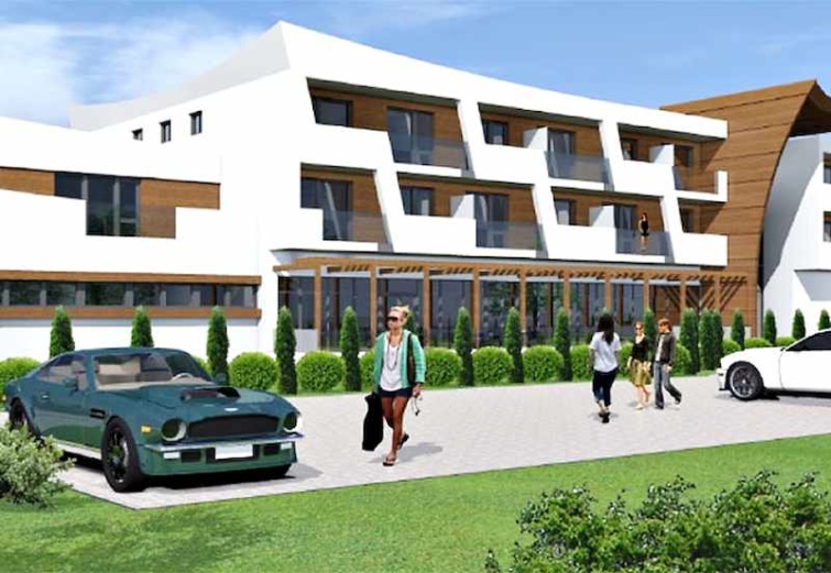 Az új nyíradonyi szálloda látványterve