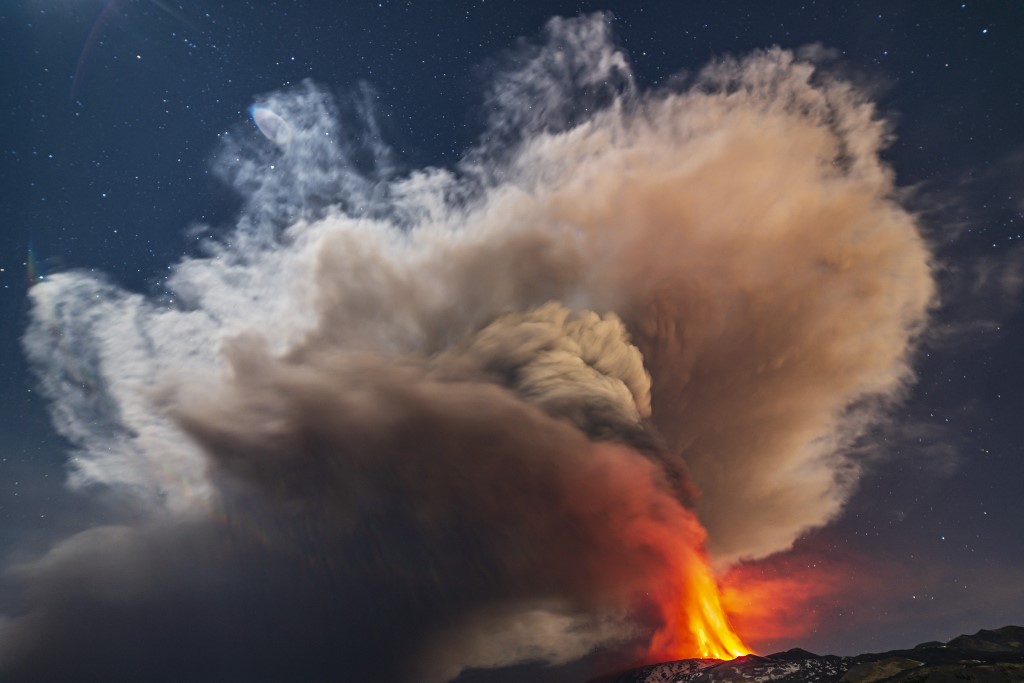 Vulkáni vihart okozott az Etna kitörése