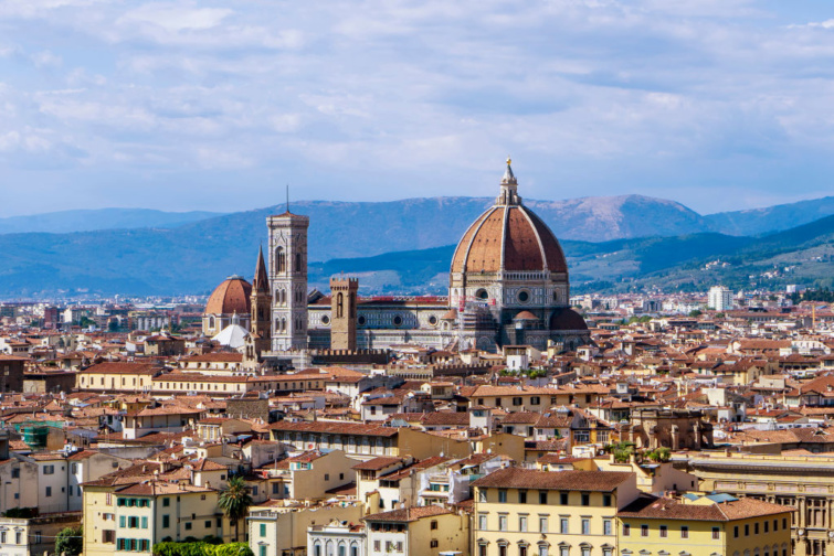 Firenze látképe a magasból