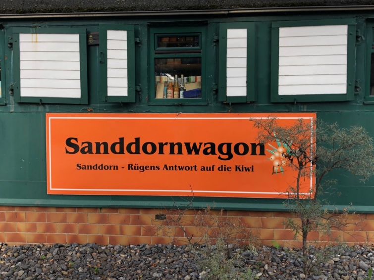 Plakát a Sanddornról Rügen szigetén