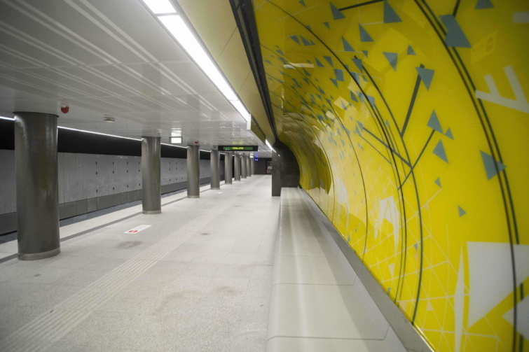 A felújított Kálvin téri állomás - elkészült a 3-as metró három új állomása