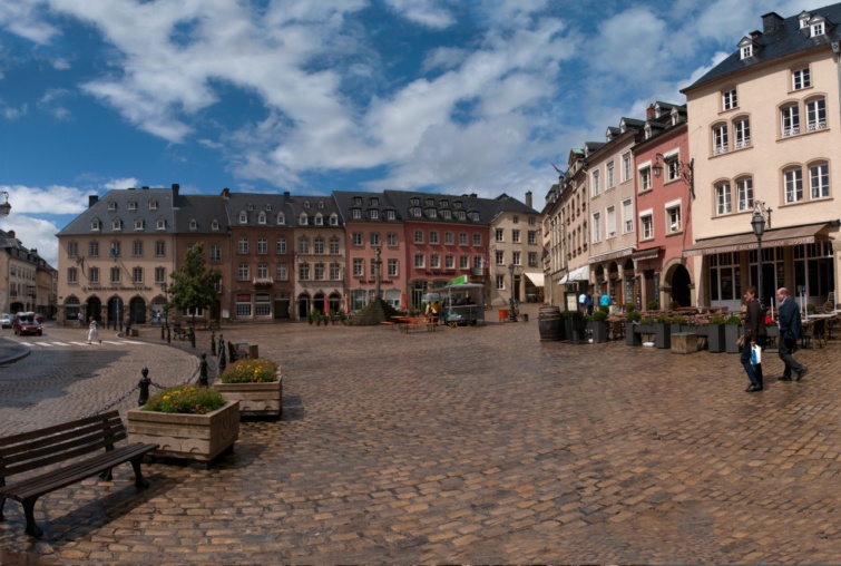 Echernach városa Luxembugrban