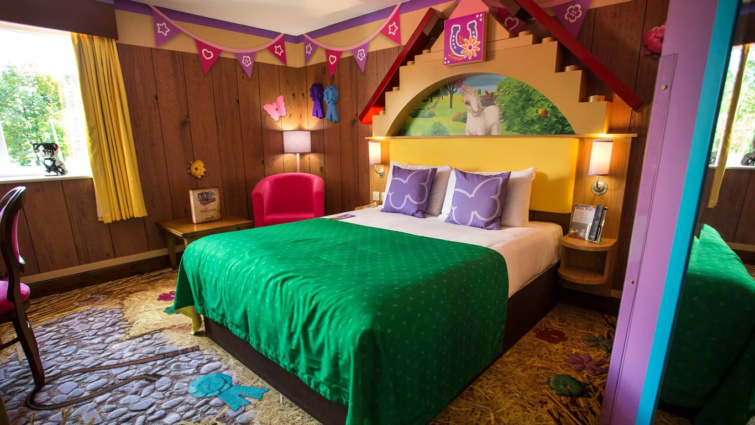 A koreai LEGO-hotel tematikus szobáinak egyike belülről